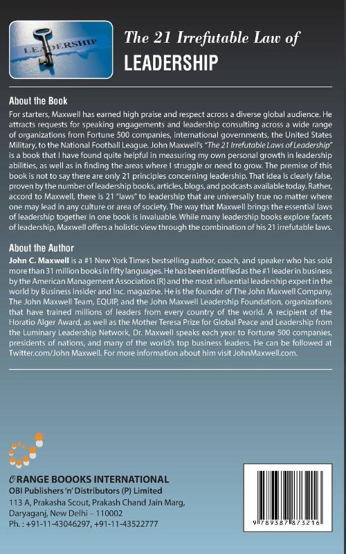 The 21 Irrefutable Law of Leadership