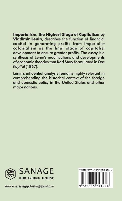 Imperialism the Highest Stage of Capitalism