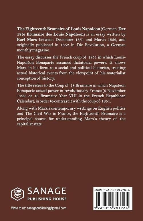 The Eighteenth Brumaire of Louis Bonaparte