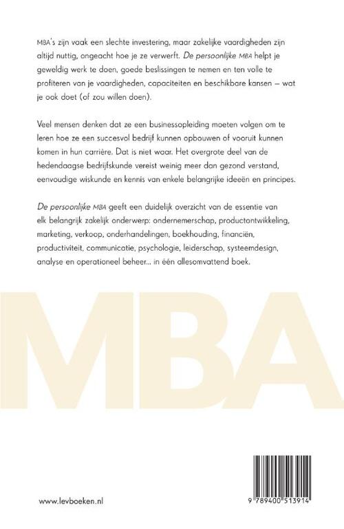 De persoonlijke MBA