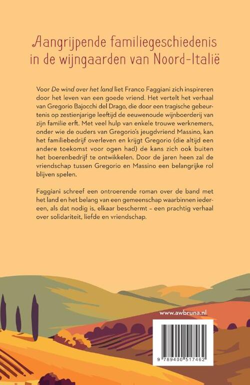 De wind over het land