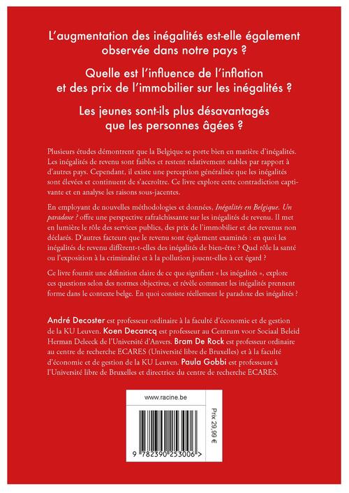 Inégalités en Belgique. Un paradoxe?
