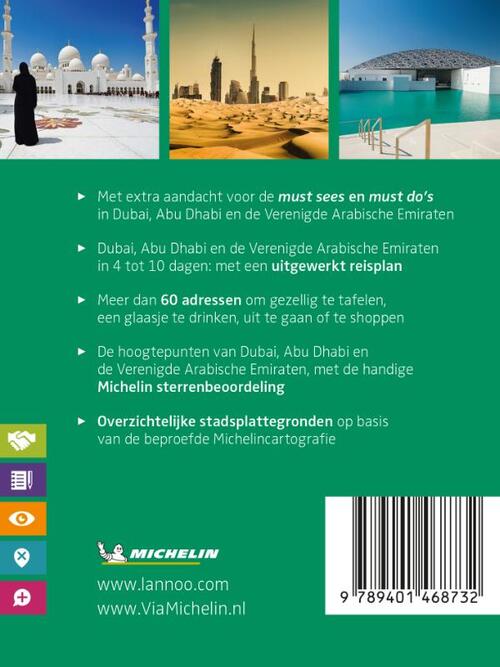 Michelin Reisgids Short Break Dubai- Abu Dabi- Verenigde Arabische Emiraten