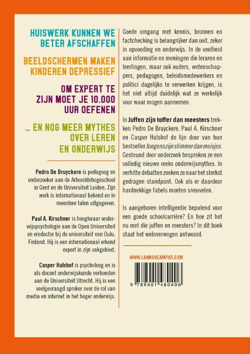 Juffen zijn toffer dan meesters