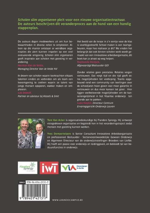 Scholen slim organiseren, Tom van Acker | Boek | 9789401488914 | Bruna