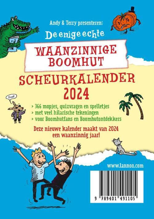 De Waanzinnige Boomhut Scheurkalender 2024 Boek 9789401491105 Bruna