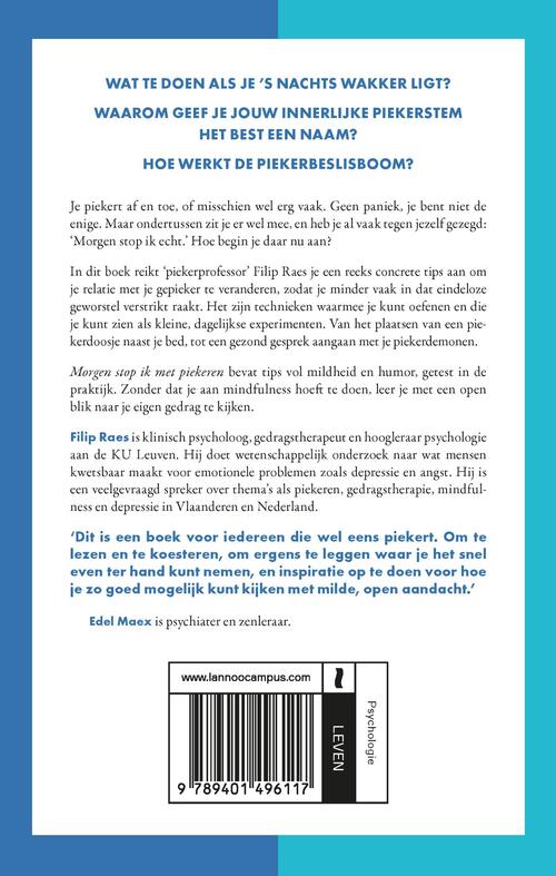 Morgen stop ik met piekeren