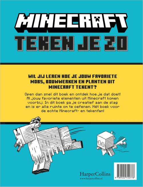 Minecraft teken je zo