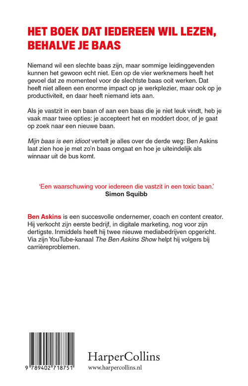 Mijn baas is een idioot