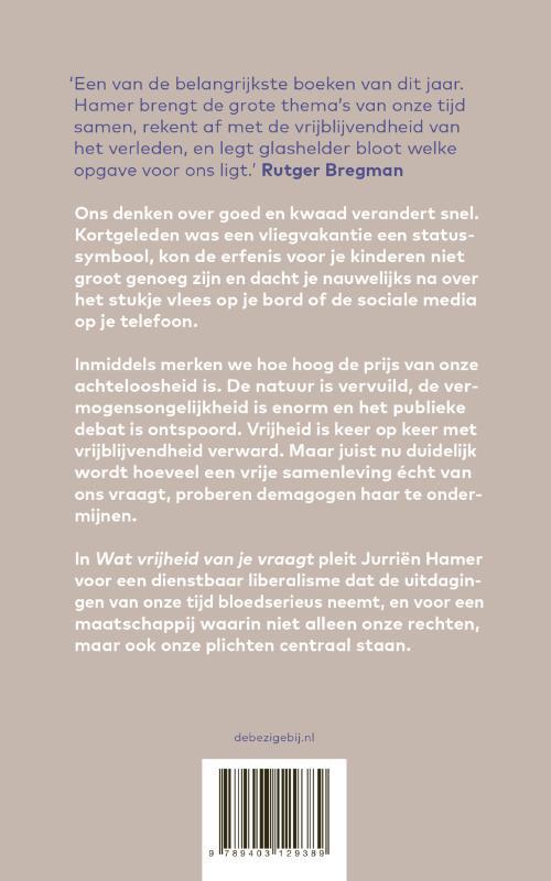 Wat vrijheid van je vraagt