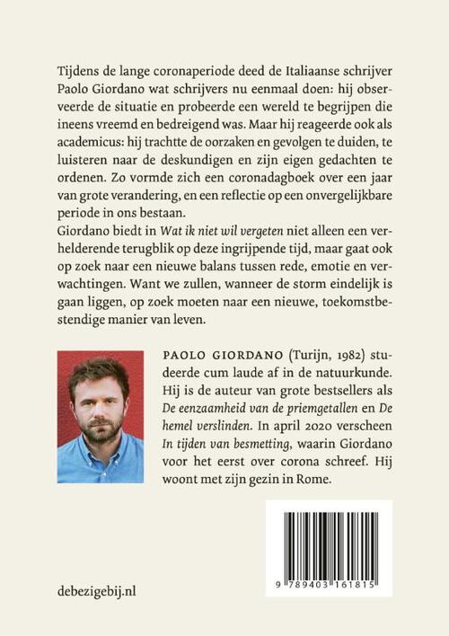 Wat ik niet wil vergeten