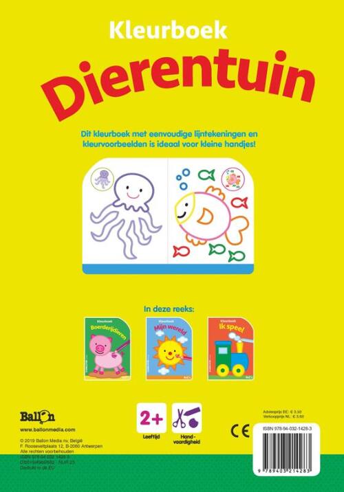 Dierentuin kleurboek 2+