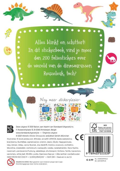 Foliestickers Dinosaurussen