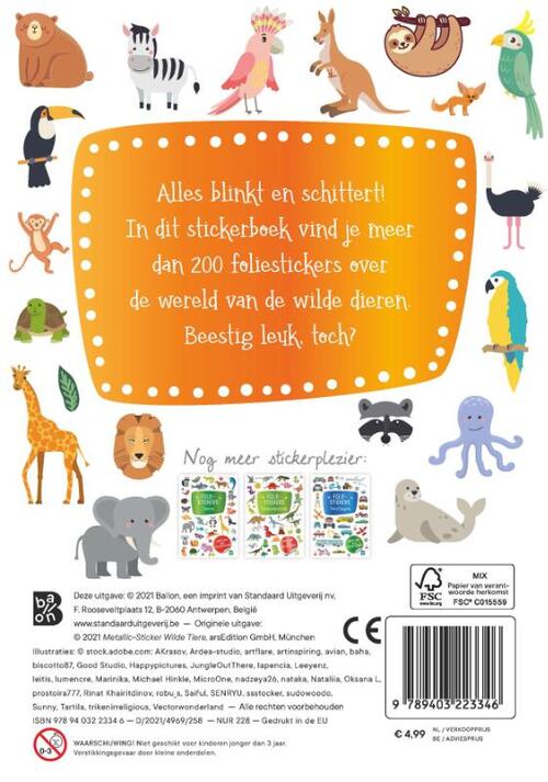 Foliestickers - Wilde dieren