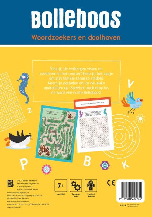 Woordzoekers en doolhoven 7+