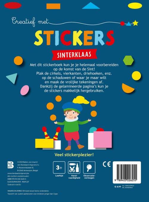 Creatief met stickers Sinterklaas