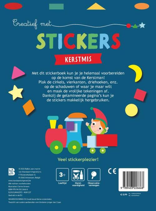 Creatief met stickers Kerstmis