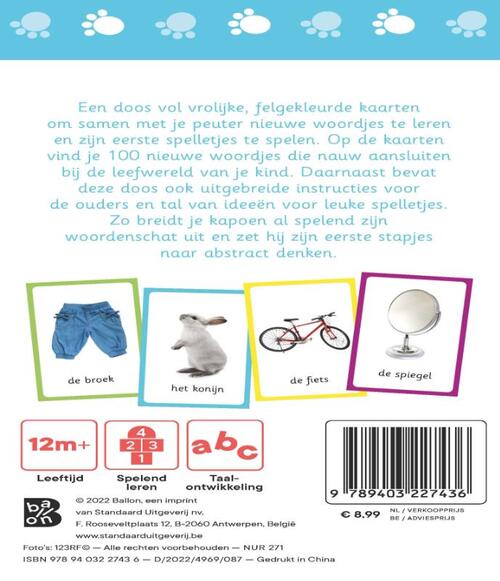 Kijk- en speelkaarten Woordjes