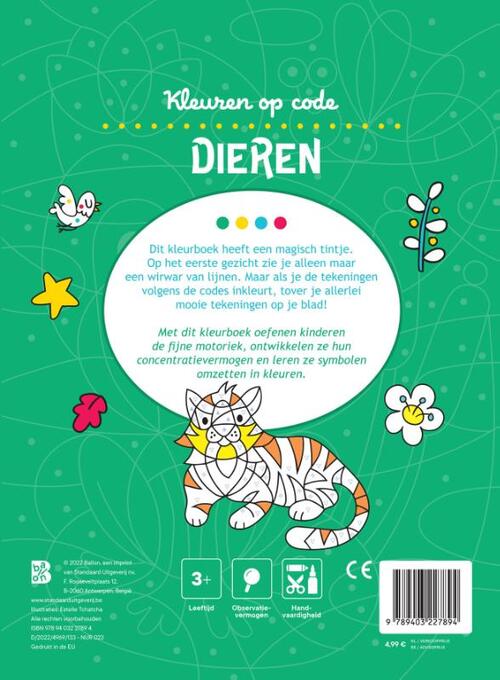 Kleuren op code: dieren
