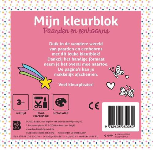 Mijn kleurblok: Paarden en eenhoorns