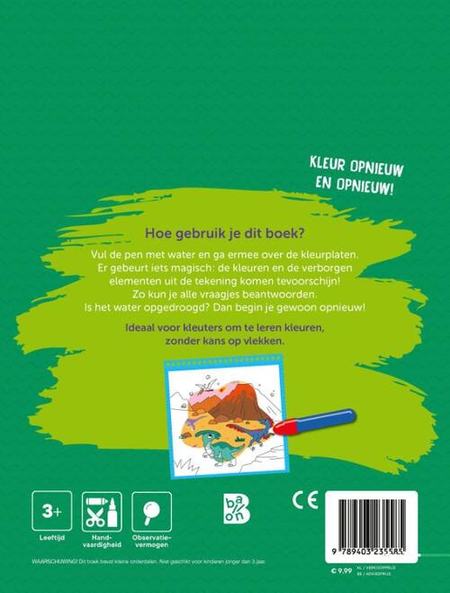 Ik kleur met water: Dinosaurussen