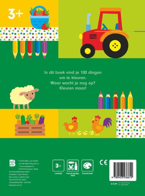 100 Dingen Om Te Kleuren: Boerderij