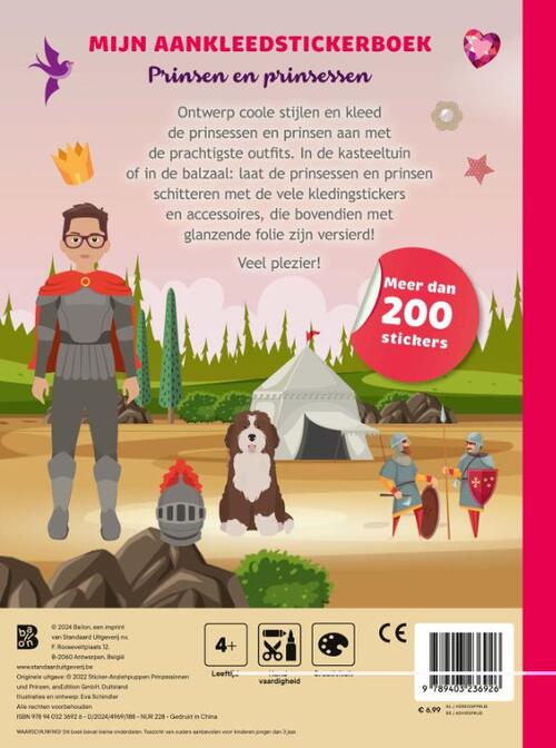 Mijn aankleedstickerboek: Prinsen en prinsessen