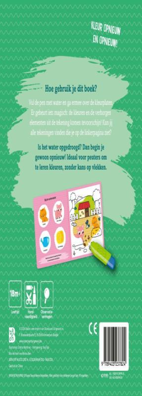 Kleuren met water voor de kleintjes