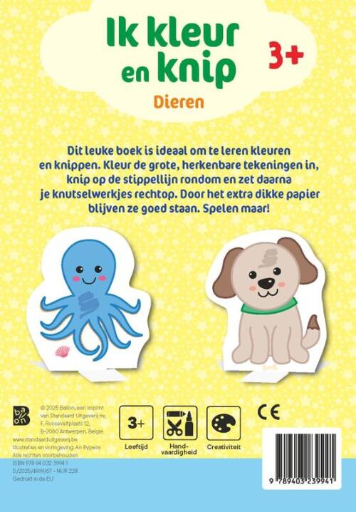 Ik kleur en knip: Dieren