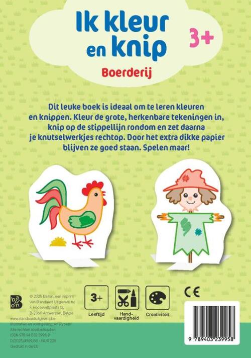 Ik kleur en knip: Boerderij