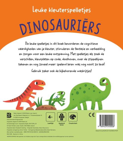 Leuke kleuterspelletjes: Dino's