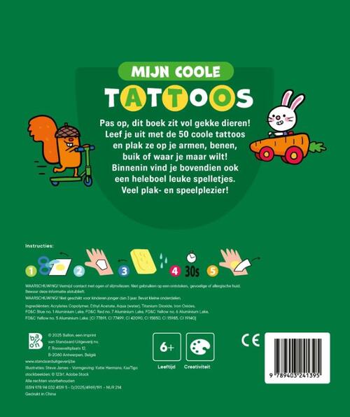 Mijn coole tattoos: Gekke dieren