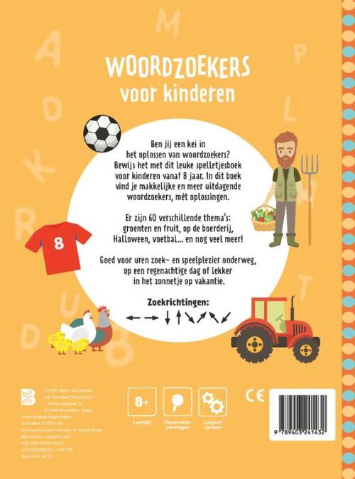 Woordzoekers voor kinderen 8+