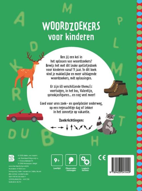 Woordzoekers voor kinderen 9+