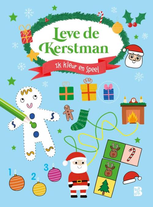 Kerstmis: Leve de Kerstman: ik kleur en speel