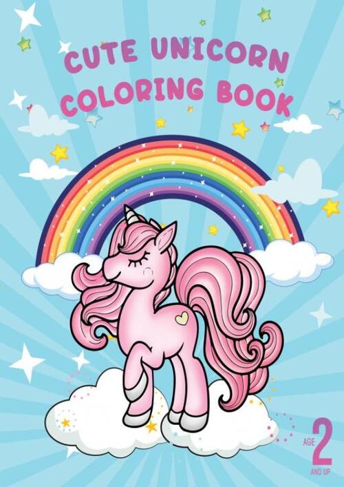 Cute Unicorn coloring book, DHR Hugo Elena Boek 9789403696607 Bruna