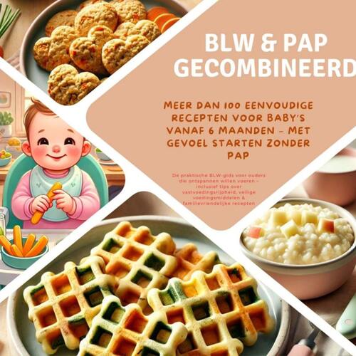 BLW & pap gecombineerd: Meer dan 100 eenvoudige recepten voor baby’s vanaf 6 maanden – met gevoel starten zonder pap