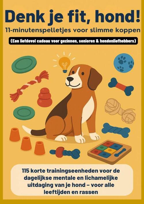 Denk je fit, hond! – 11-minutenspelletjes voor slimme koppen(Een liefdevol cadeau voor gezinnen, senioren & hondenliefhebbers)