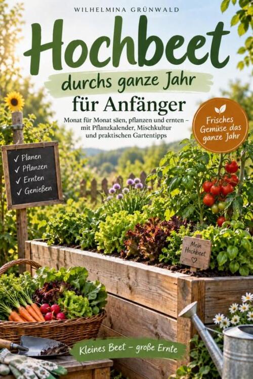 Hochbeet durchs ganze Jahr für Anfänger