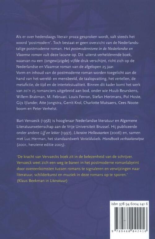 Het postmodernisme in de Nederlandse en Vlaamse roman