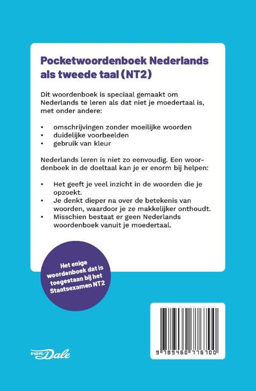 Van Dale Pocketwoordenboek Nederlands als tweede taal (NT2)