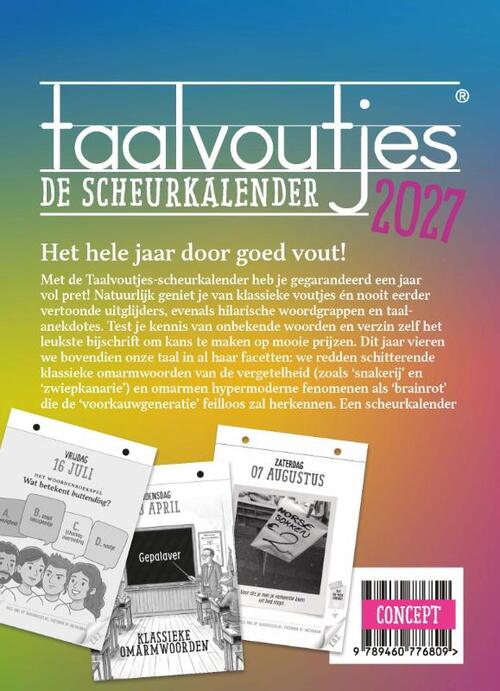 Taalvoutjes - de scheurkalender 2027