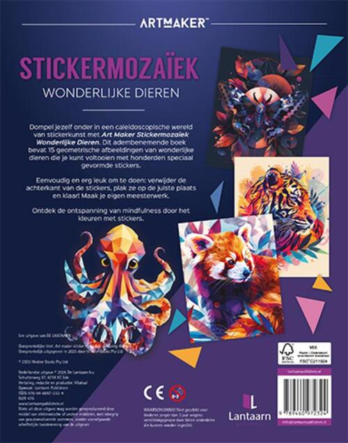 Stickermozaïek - Wonderlijke dieren