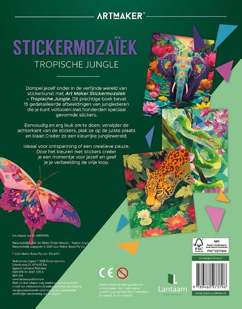 Stickermozaïek - tropische jungle