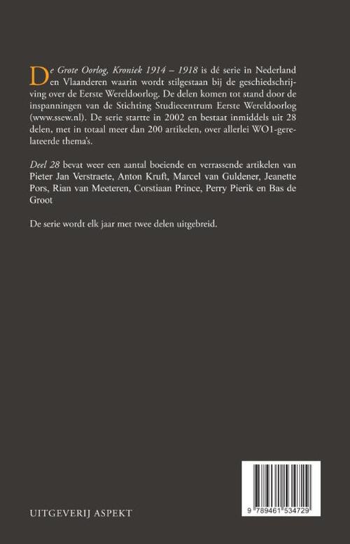 De grote oorlog, 1914-1918 GROTE OORLOG 1914-1918 KRONIEK 28