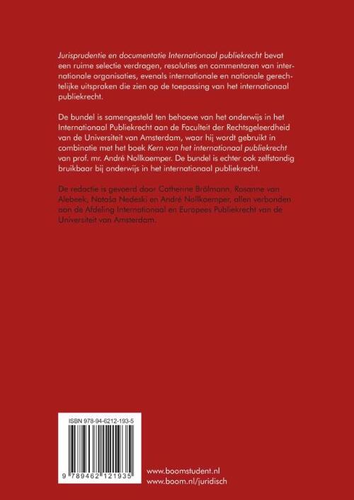 Jurisprudentie en documentatie Internationaal publiekrecht