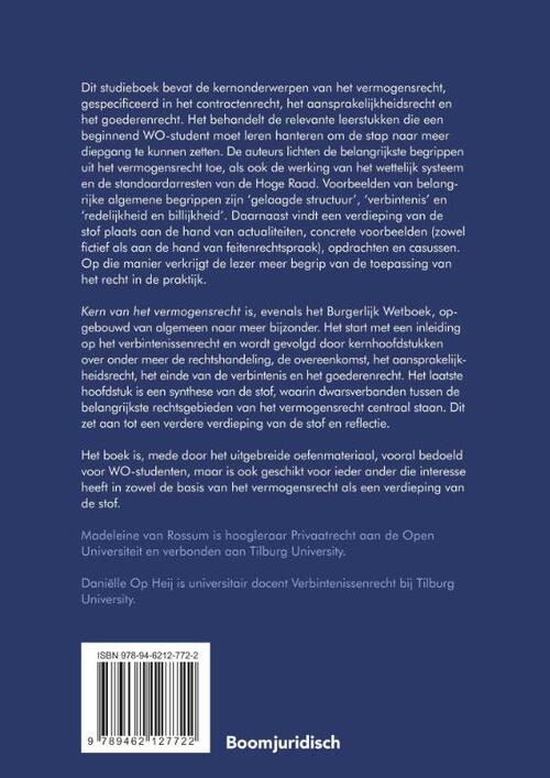 Kern van het vermogensrecht