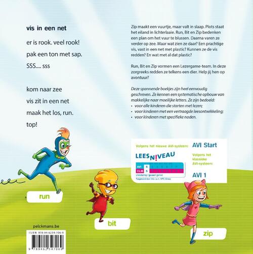 Lezergame: Vis in een net