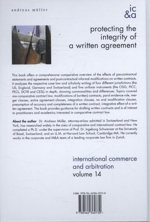 Protecting the integrity of a written agreement
