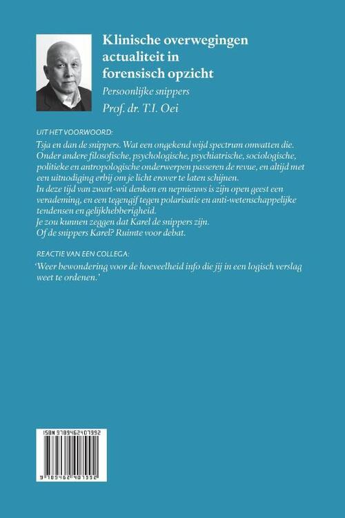 Klinische overwegingen - actualiteit in forensisch opzicht